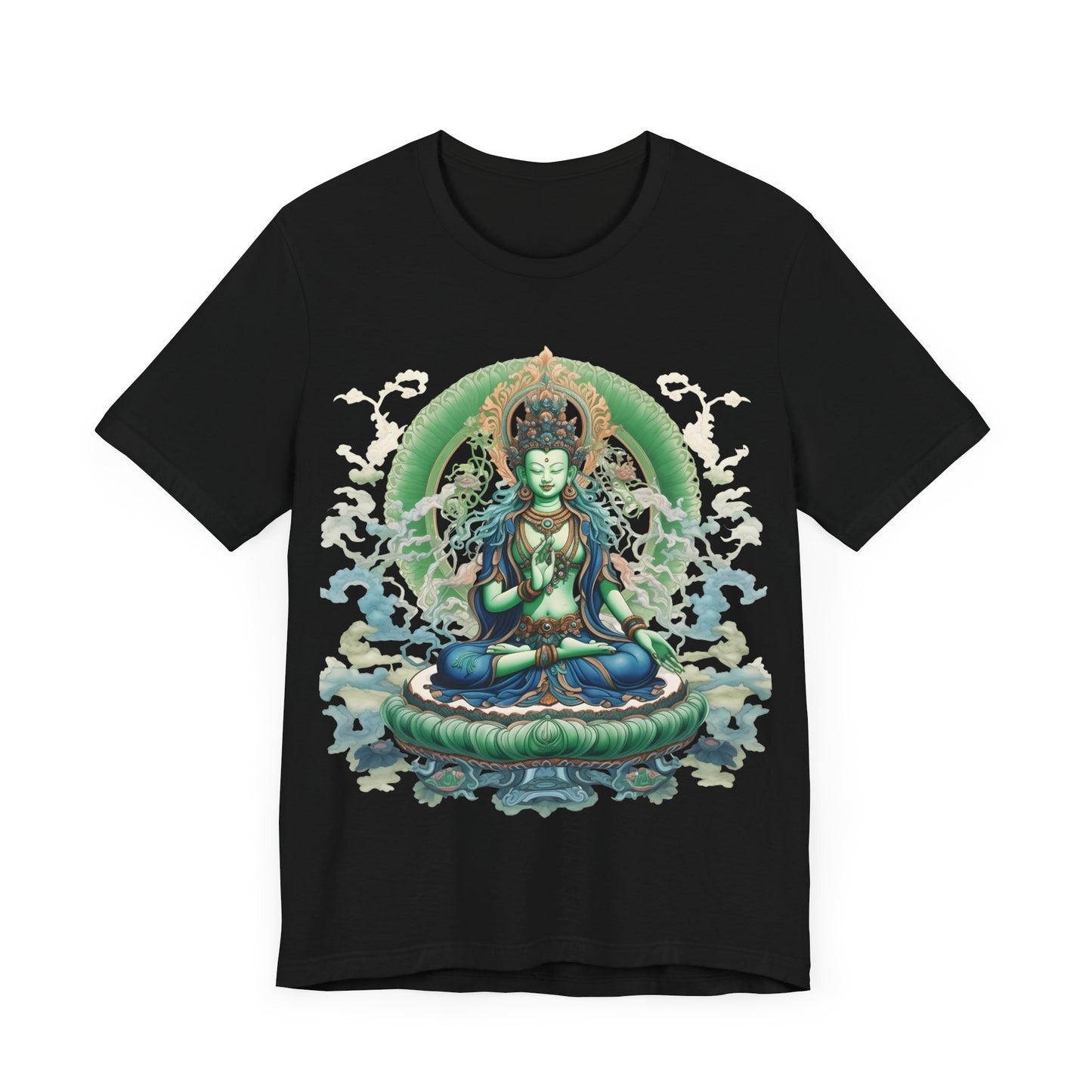 Goddess Tara T-shirt, Thangka Art, Buddhist Art,