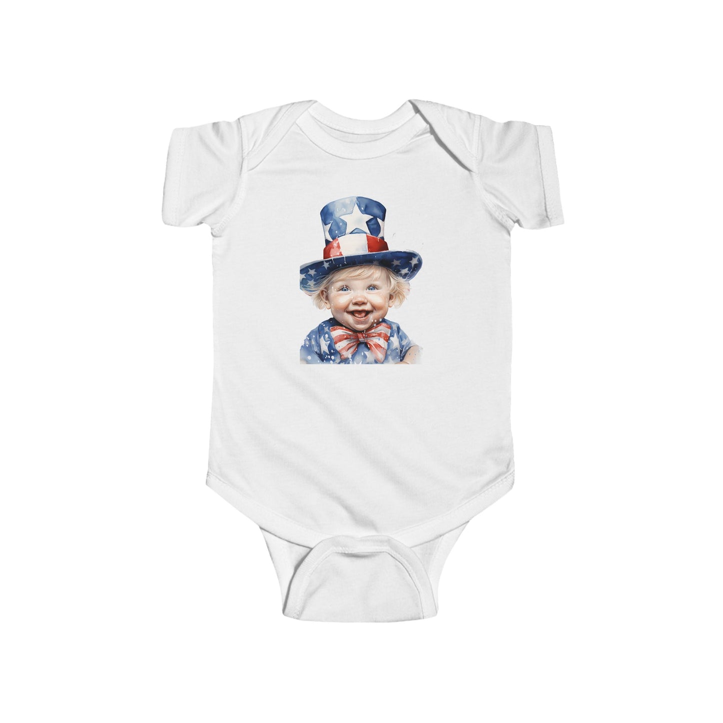 Baby Sam July 4th Infant Fine Jersey Bodysuit