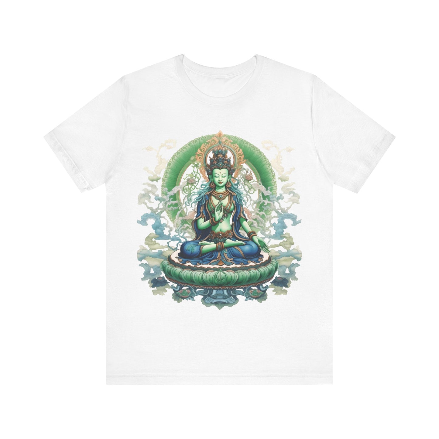 Goddess Tara T-shirt, Thangka Art, Buddhist Art,