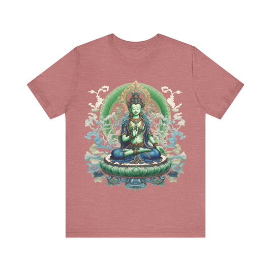 Goddess Tara T-shirt, Thangka Art, Buddhist Art,