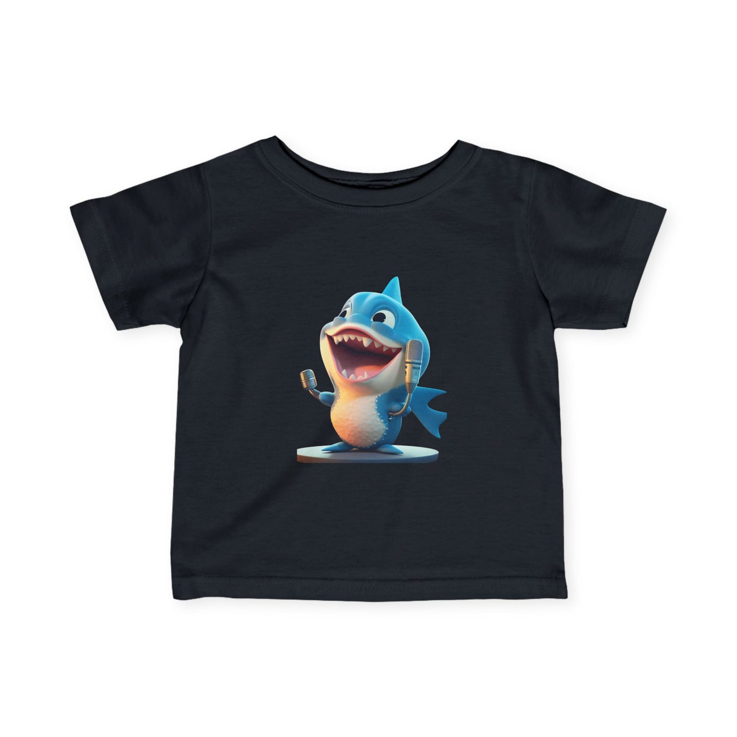 Infant Fine Jersey Tee with cute baby unicorn