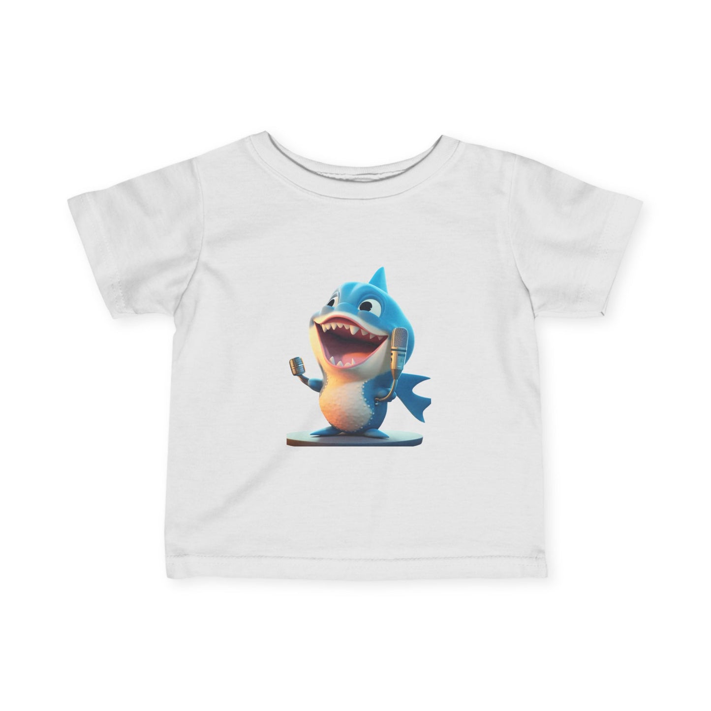 Infant Fine Jersey Tee with cute baby unicorn