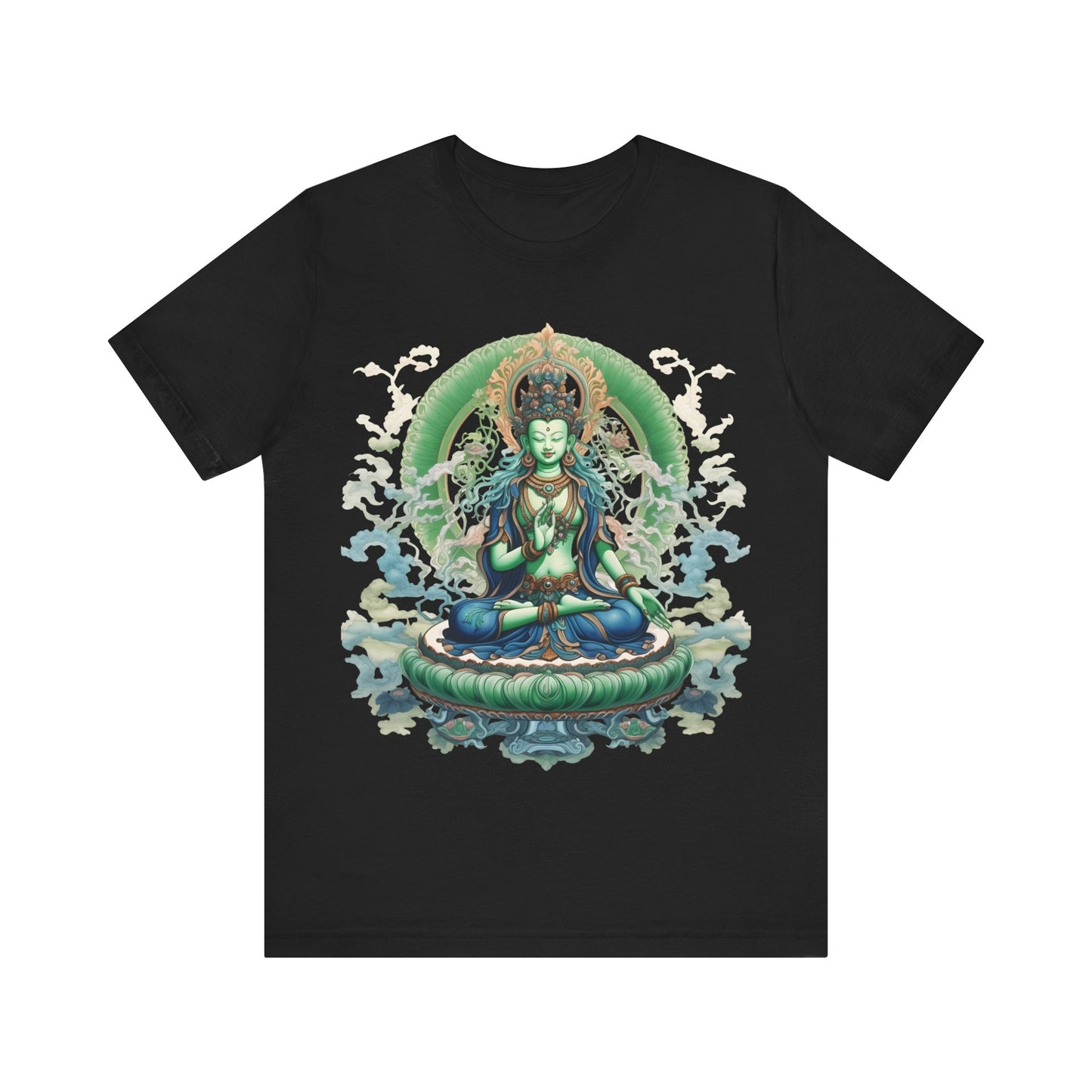 Goddess Tara T-shirt, Thangka Art, Buddhist Art,