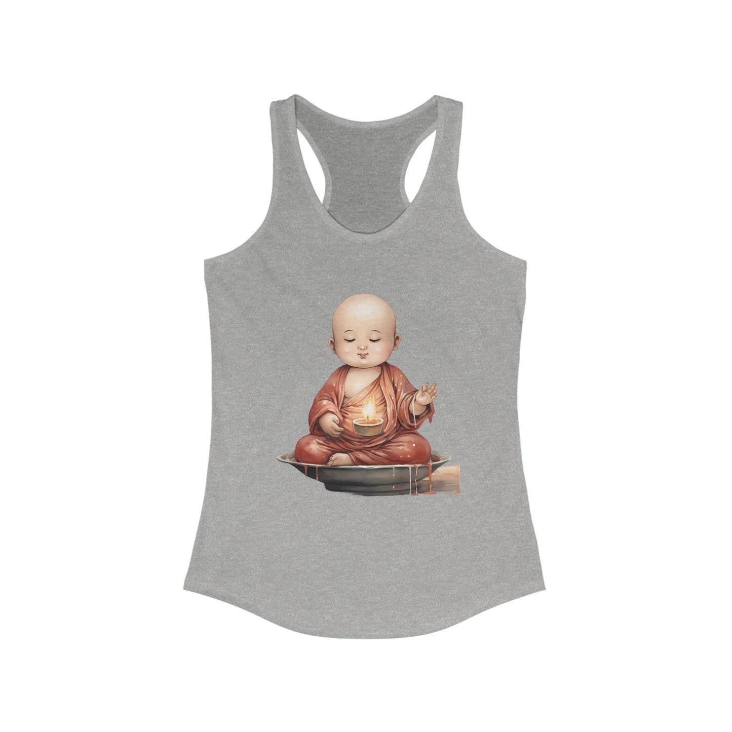 Baby Buddha in meditation pose women's tshirt